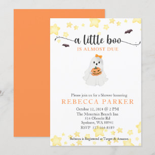 Invitación A Little Boo casi se le debe Chica Baby Shower