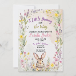 Invitación A Little Bunny is On the Way - Baby Shower Invite