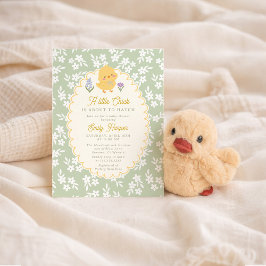 Invitación A little Chick is about to hatch Baby shower