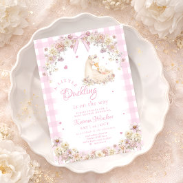 Invitación A Little Duckling is on The Way Baby Shower