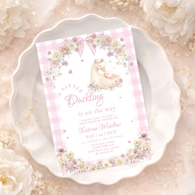 Invitación A Little Duckling is on The Way Baby Shower (Subido por el creador)
