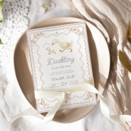 Invitación A Little Duckling is on The Way Baby Shower