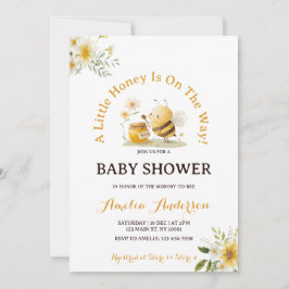 Invitación A Little Honey Bee Gender Neutral Baby Shower