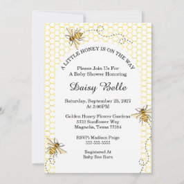 Invitación A little Honey Is On The Way Baby Shower