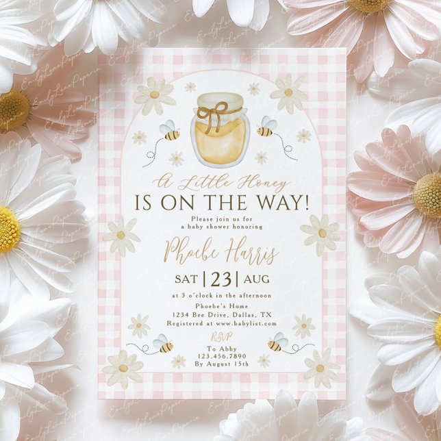 Invitación A Little Honey is on the Way Baby Shower  (Subido por el creador)