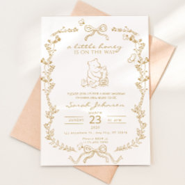 Invitación A Little Honey Is On The Way Baby Shower Invite