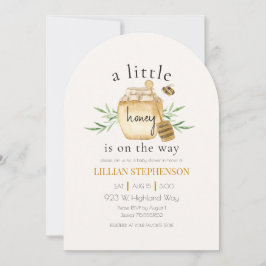 Invitación A Little Honey Is On The Way Bee Baby Shower