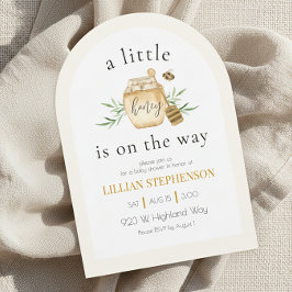 Invitación A Little Honey Is On The Way Bee Baby Shower