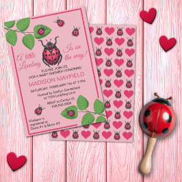 Invitación A Little Love Bug Is On The Way Ladybug