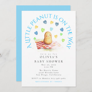 Invitación A Little Peanut is on the Way Baby Shower