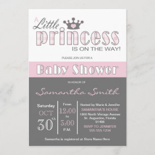 Invitación a Little Princess Baby Shower