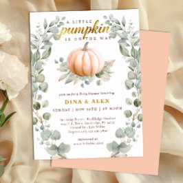 Invitación A Little Pumpkin Is on the Way Fall Baby Shower