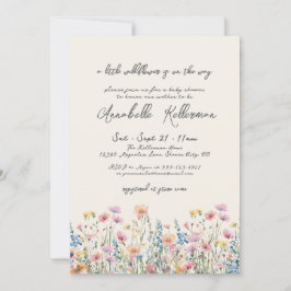 Invitación A Little Wildflower Baby Shower