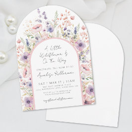 Invitación A Little Wildflower Floral Baby Shower