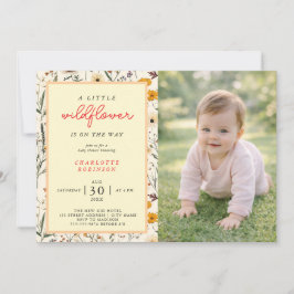 Invitación A Little Wildflower Girl Baby Shower