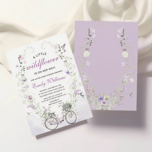 Invitación A Little Wildflower Spring Baby Shower  (Subido por el creador)