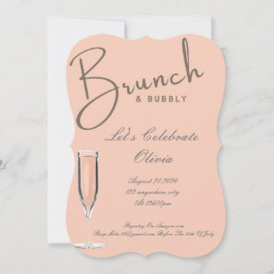 INVITACIÓN A LLUVIA DE REGALOS NUPCIAL CON BRUNCH 