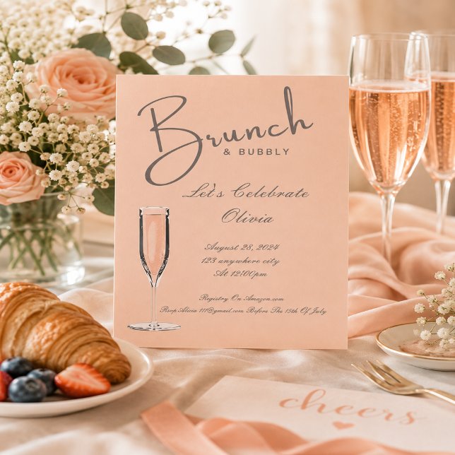 INVITACIÓN A LLUVIA DE REGALOS NUPCIAL CON BRUNCH  (Subido por el creador)