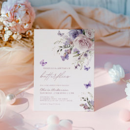 Invitación A lo largo de la vida de Butterflies Bridal Shower