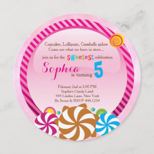 Invitación a Lollipop - CandyLand