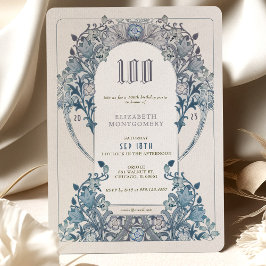 Invitación a los 100 años Art Nouveau W. Morris