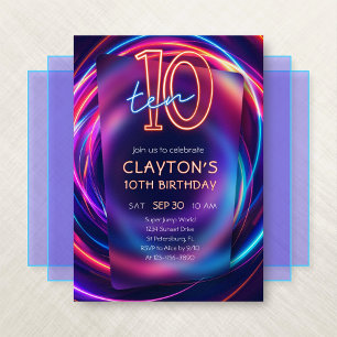Invitación a los 10 años de Neon