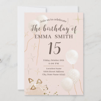 Invitación a los 15 años