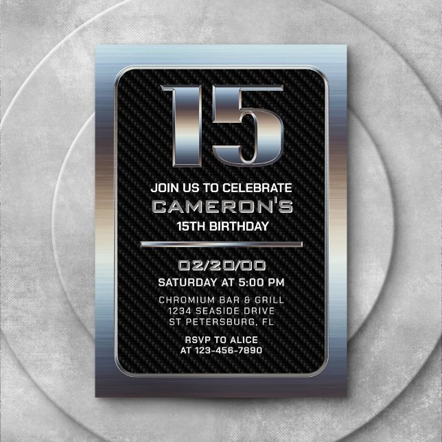 Invitación a los 15 años del niño (Subido por el creador)