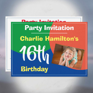 Invitación a los 16 años con foto