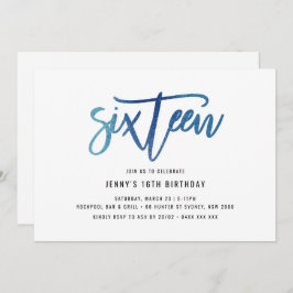 Invitación a los 16 años del Relieve metalizado Az