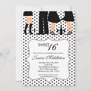 Invitación a los 16 días de cumpleaños de las pers