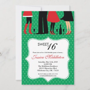 Invitación a los 16 días de cumpleaños de las pers