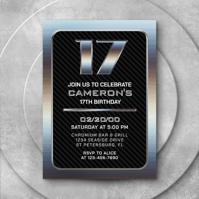 Invitación a los 17 años del niño (Subido por el creador)