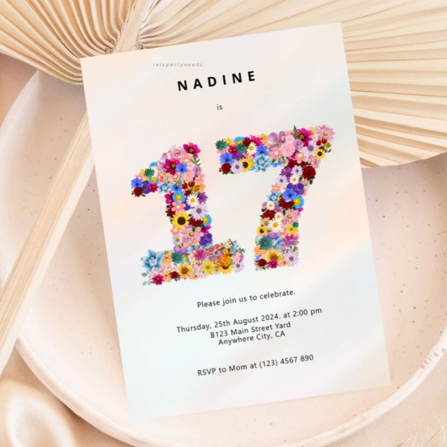 Invitación a los 17 cumpleaños 17 Fiestas (Subido por el creador)