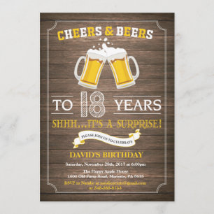 Invitación a los 18 Años de la Rústica Cerveza Sor