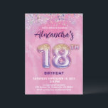 Invitación a los 18 Años en Globo de Relieve metal<br><div class="desc">¡Presenta la próxima fiesta de cumpleaños de tu hijo con nuestra Vibrante Invitación a la Fiesta de Cumpleaños 18! Diseñada con amor y creatividad, esta invitación es perfecta para marcar el tono de una celebración divertida y memorable. Nuestra Invitación a la Fiesta de Cumpleaños número 18 cuenta con una divertida...</div>
