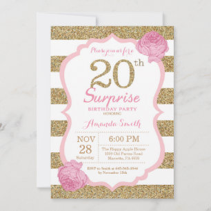 Invitación a los 20 años de la sorpresa rosa y del