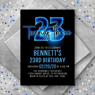 Invitación a los 23 Años de Blue Neon