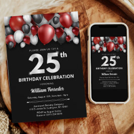 Invitación a los 25 años del Black Red Silver y Wh