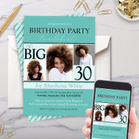 Invitación a los 30 años de Aqua Tiffany, Verde az