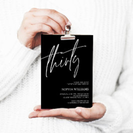 Invitación a los 30 años de los Minimalistas blanc