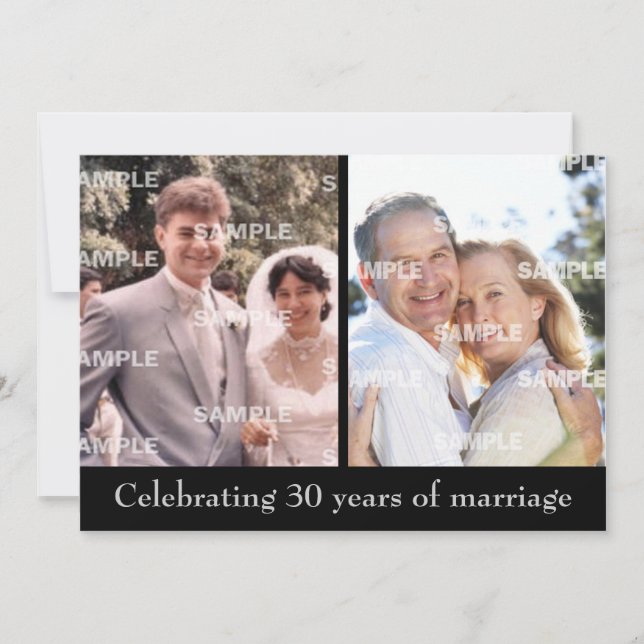 Invitación a los 30 años del pasado y presente (Anverso)