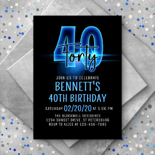 Invitación a los 40 Años de Blue Neon