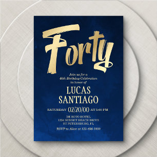 Invitación a los 40 años de la Marina de Oro mascu