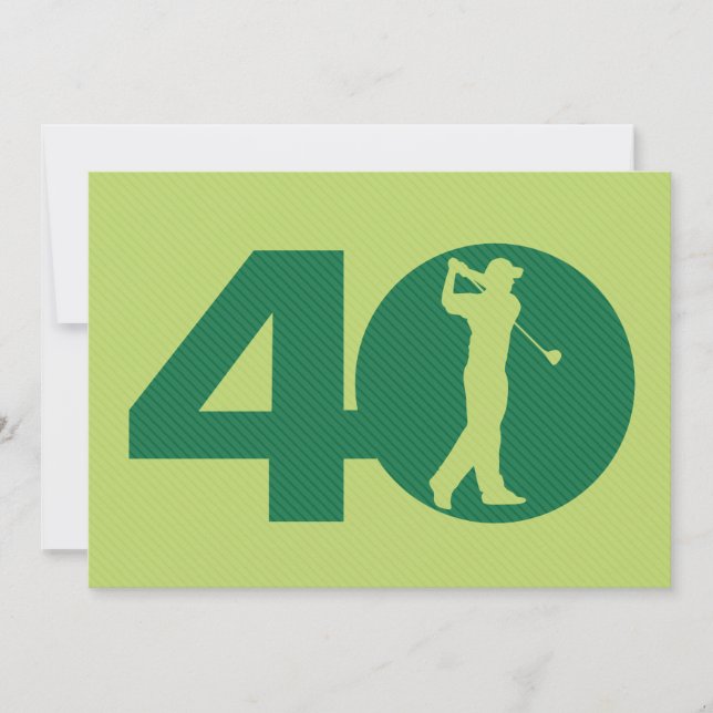 Invitación a los 40 Años del Golf Golf Green (Anverso)