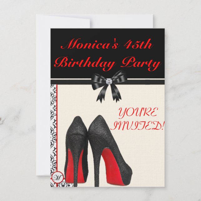 Invitación a los 45 años de Monica (Anverso)