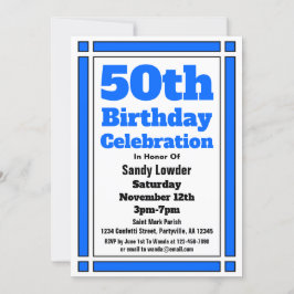 Invitación a los 50 Años Azules