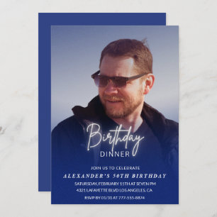 Invitación a los 50 años de cumpleaños Fotomanos d