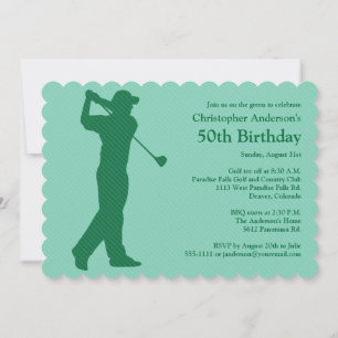 Invitación a los 50 Años de Golf Green White