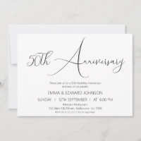 Invitación a los 50 años de la caligrafía minimali